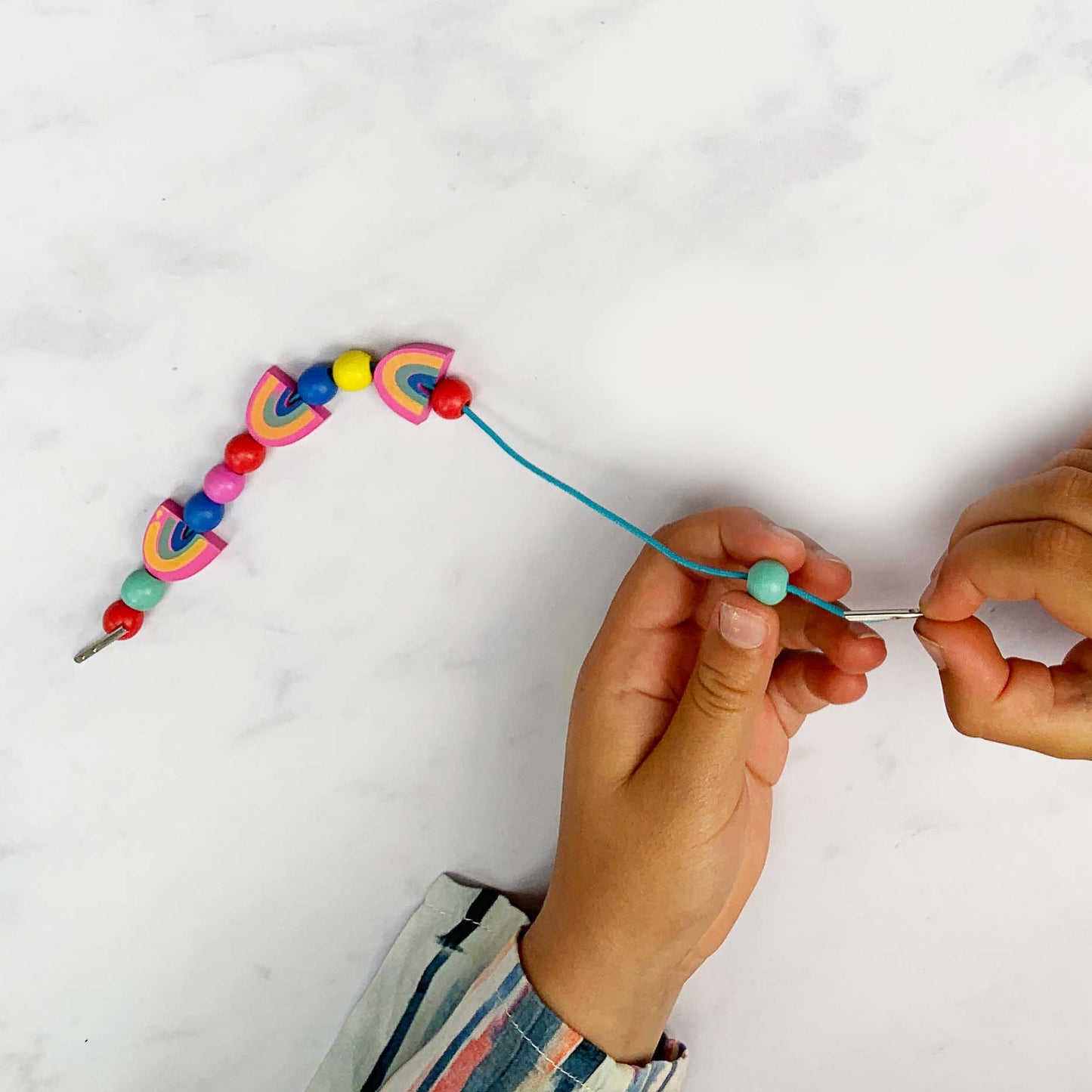Rainbow & Flower Bracelet Making Kit (Makes 10 Bracelets)