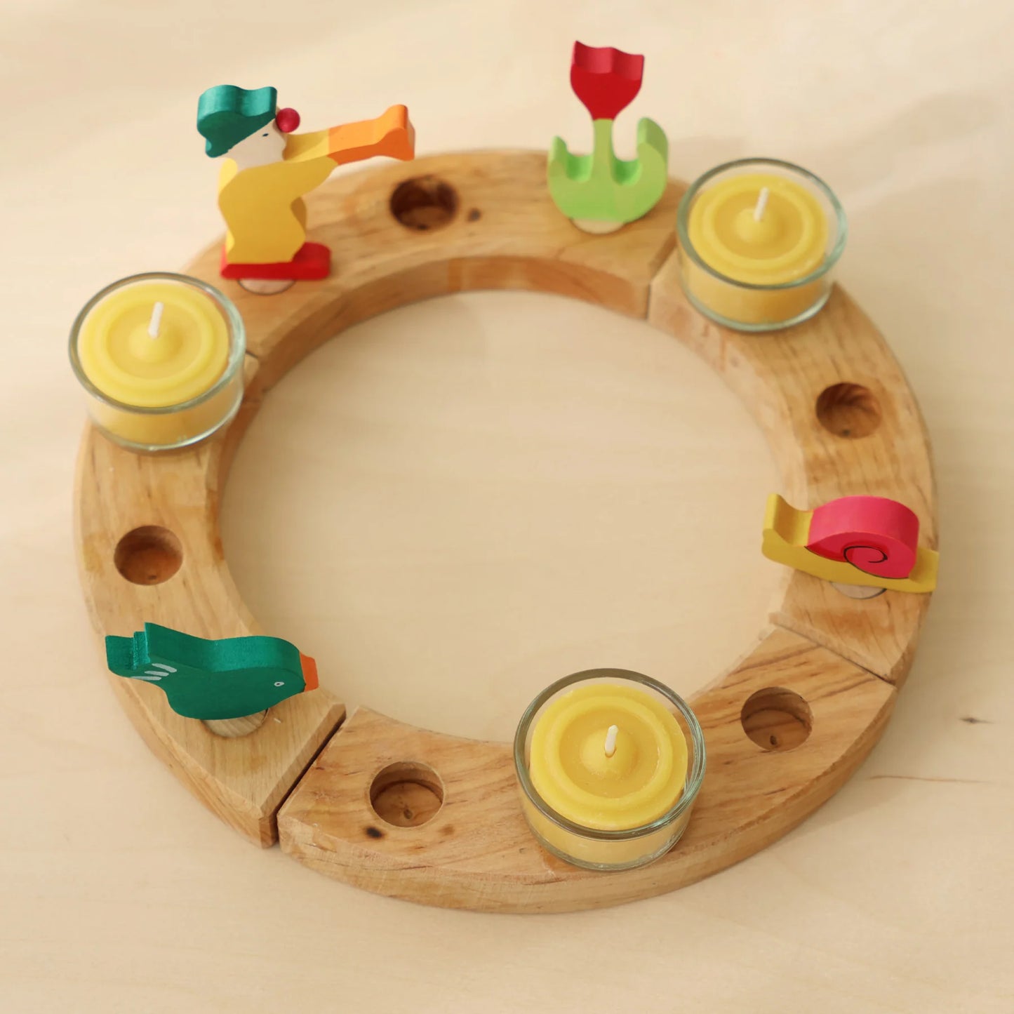 Grimm's Glass Deco Tealight Holders (5 pcs)