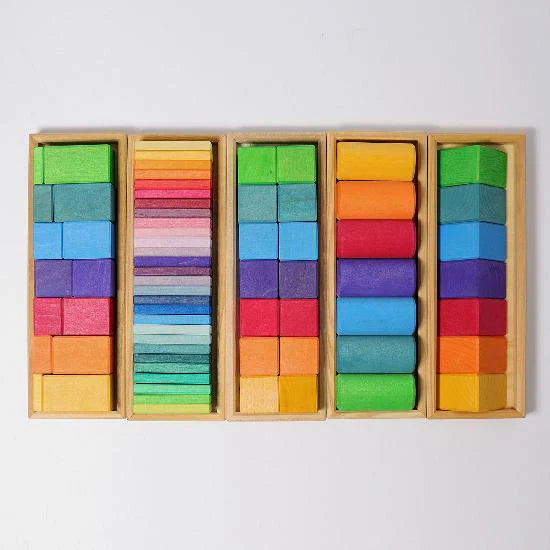Grimm's Building Set Shapes and Colours (70 pcs)