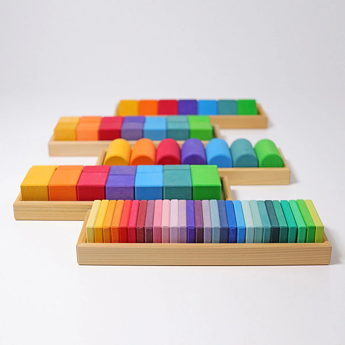 Grimm's Building Set Shapes and Colours (70 pcs)