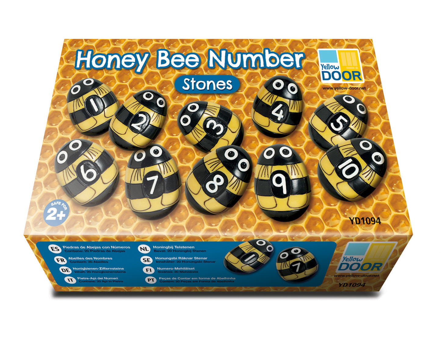 Honey Bee Number Stones