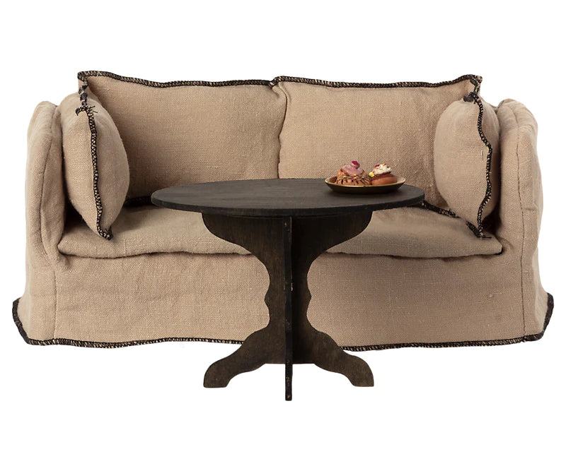 Maileg Miniature Coffee Table, Anthracite