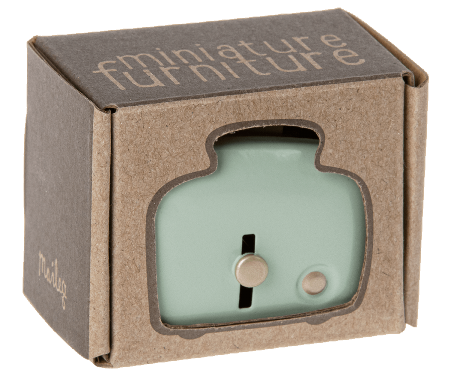 Maileg Miniature toaster with bread - Mint