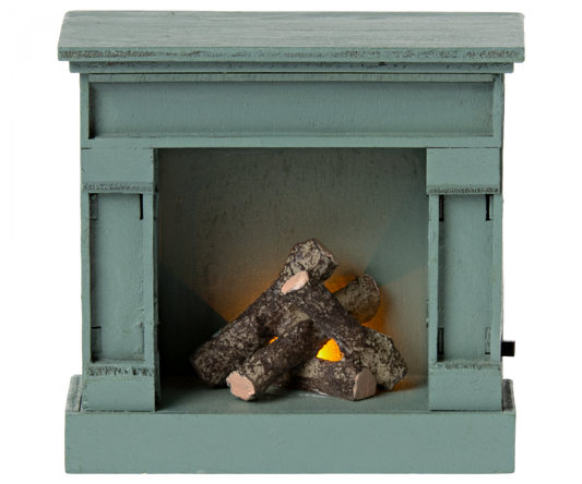 Maileg Fireplace - Vintage Blue