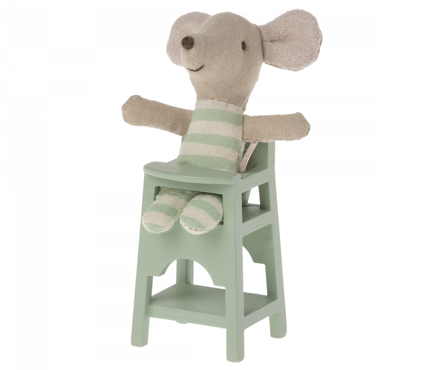 Maileg High chair, Mouse - Mint
