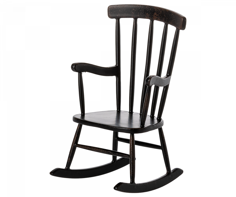 Maileg Rocking chair, Mouse - Anthracite