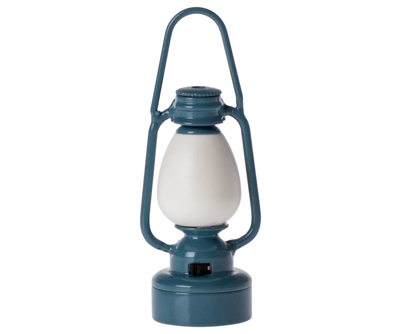 Maileg Vintage lantern, Mouse - Blue