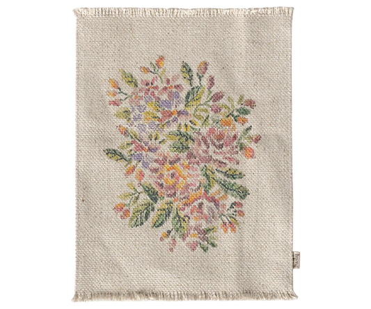 Maileg Rug, Miniature, Large - Flowers