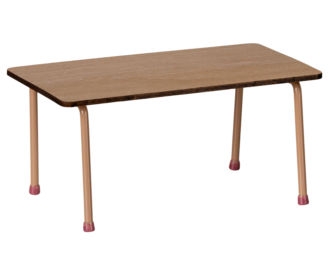 Maileg Table and chair set, Mouse - Dark powder