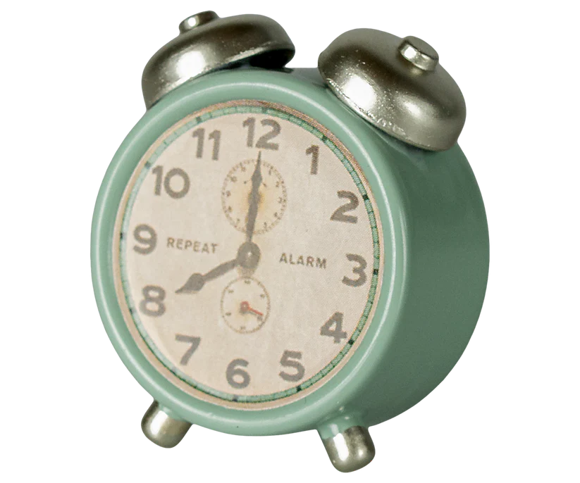 Maileg Alarm clock, Mouse - Mint