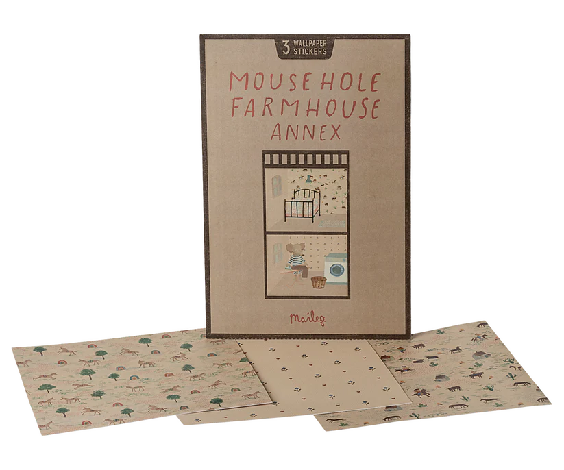 Maileg Wallpaper for Mouse hole Farmhouse - Annex