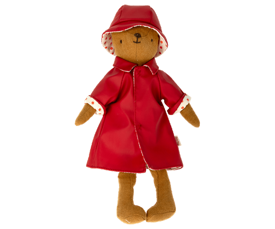 Maileg Rain coat w. hat, Teddy mum