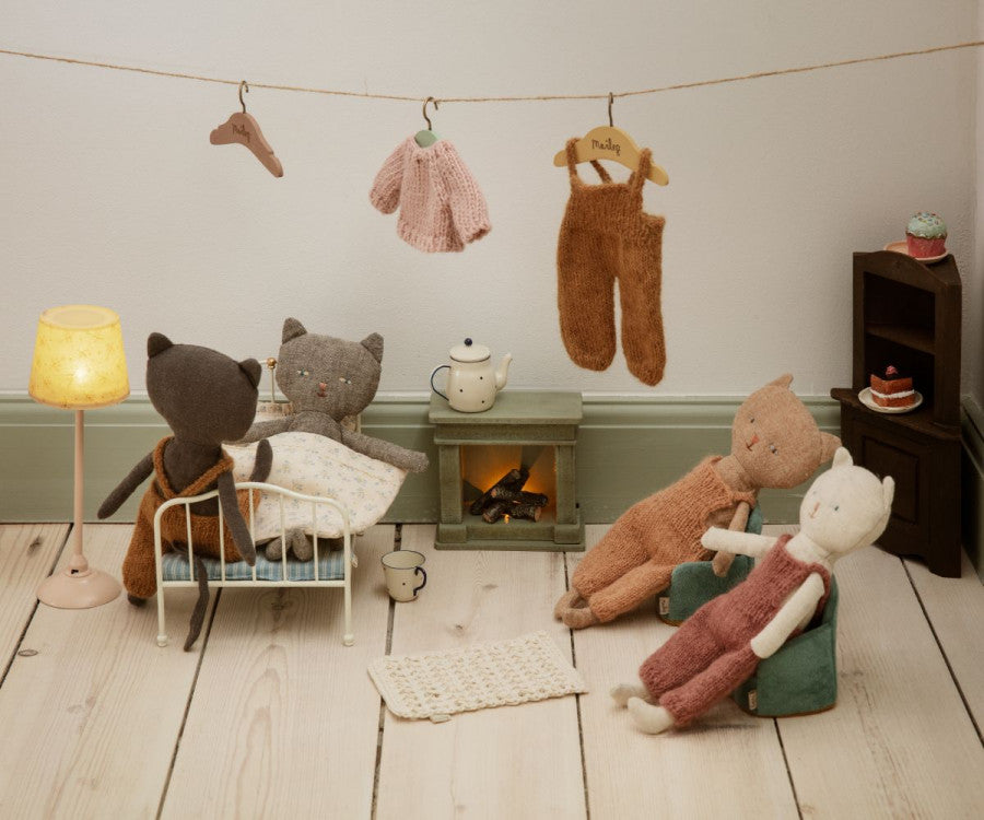 Maileg Kitten in Overalls, Blond