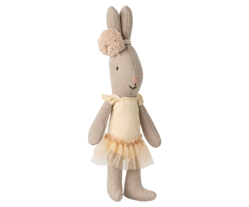 Maileg Rabbit, Micro - Ballet suit and skirt cream