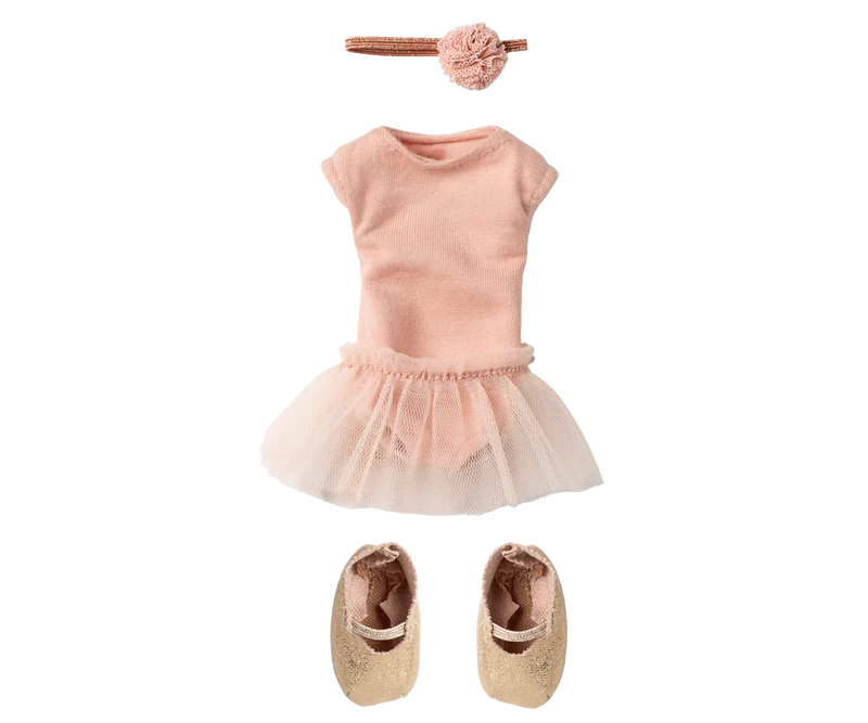 *PRESALE* Maileg Ballet suit and skirt rose, Size 2 (Bunny Size)