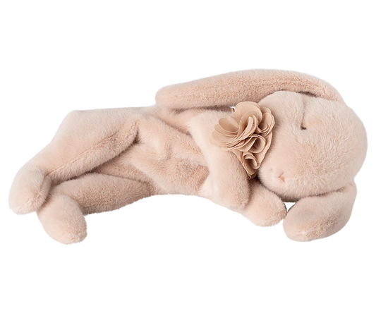 Maileg Sleeping bunny plush, Small - Powder