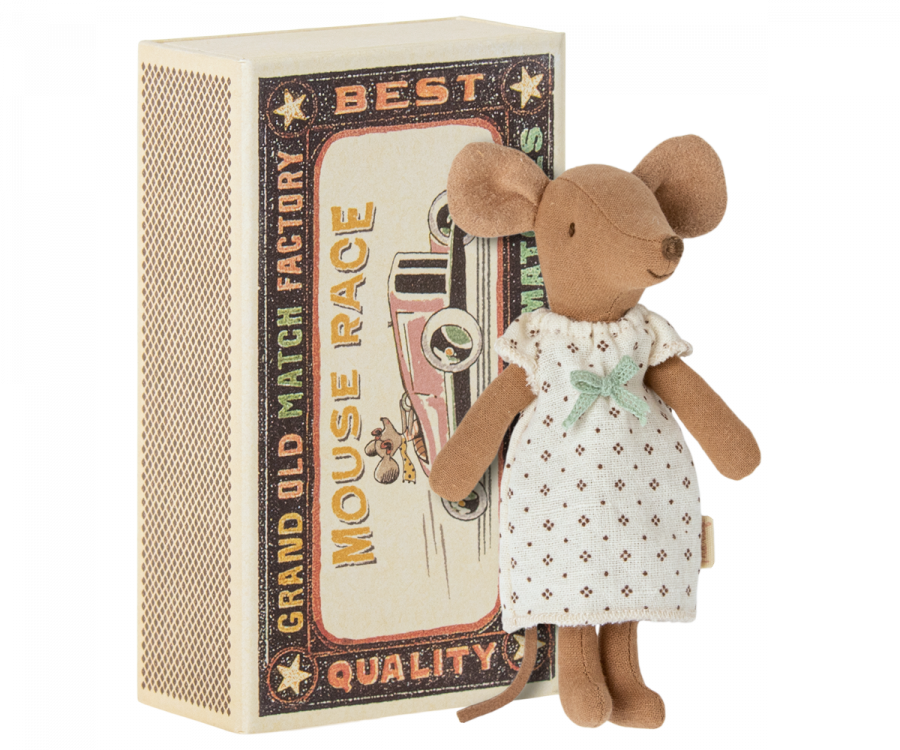 Maileg Big sister mouse in matchbox