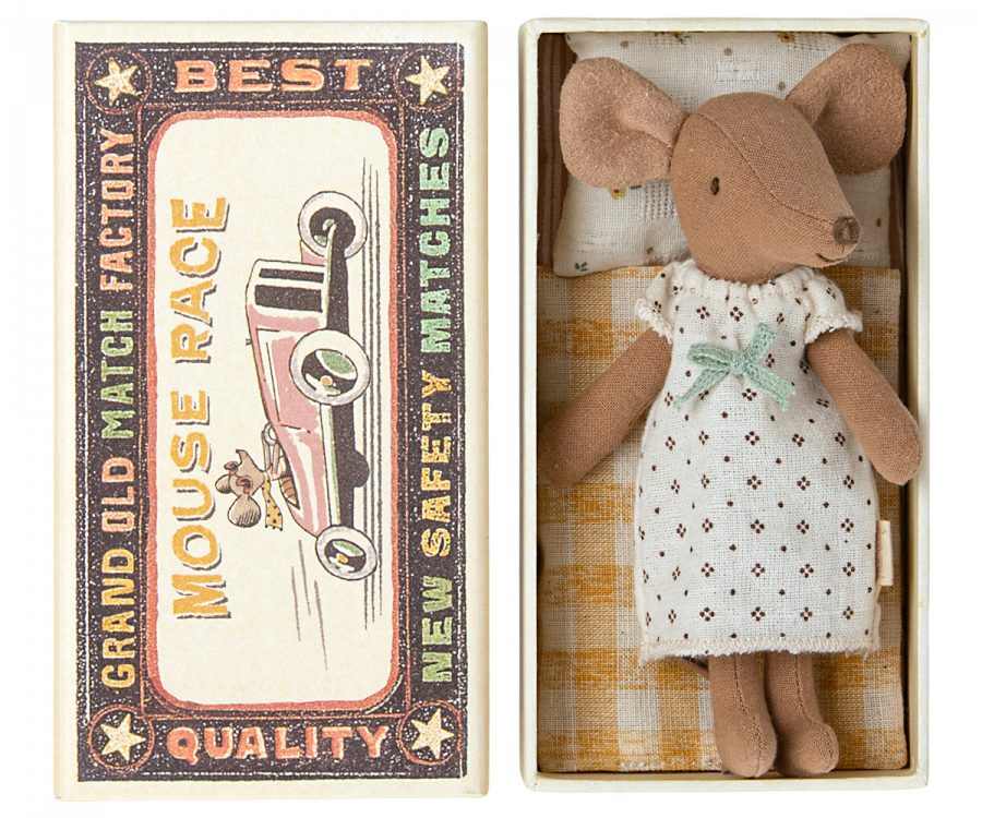 Maileg Big sister mouse in matchbox