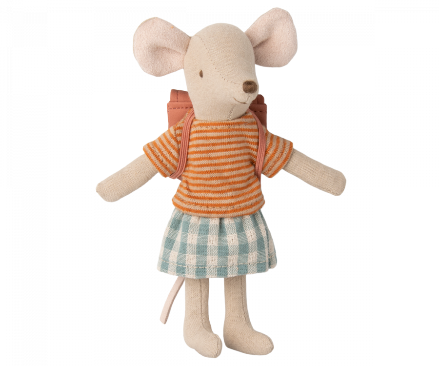 Maileg Clothes and bag, Big sister mouse - Old rose