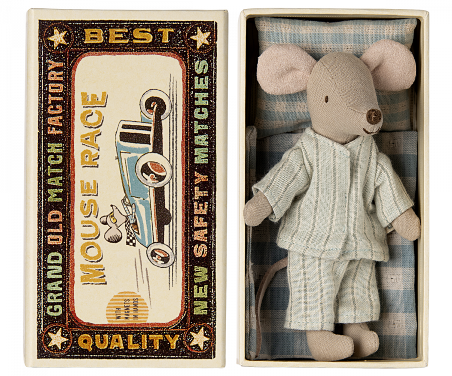 Maileg Big brother mouse in matchbox