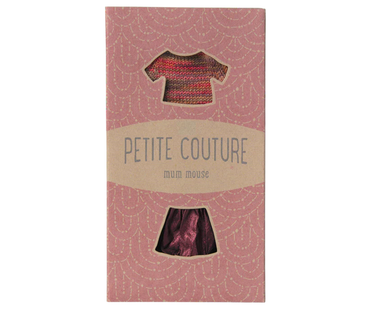 Maileg Skirt and knitted blouse, Mum mouse