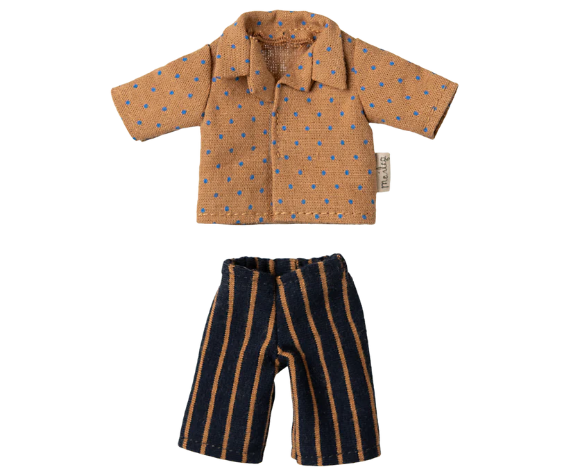Maileg Shirt and striped pants, Dad mouse