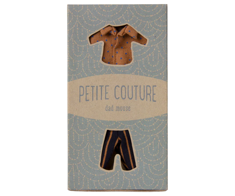 Maileg Shirt and striped pants, Dad mouse