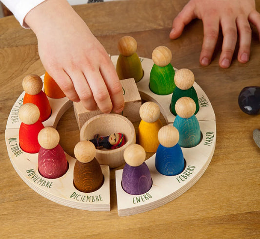 SPANISH Grapat Perpetual Calendar with 12 Nins