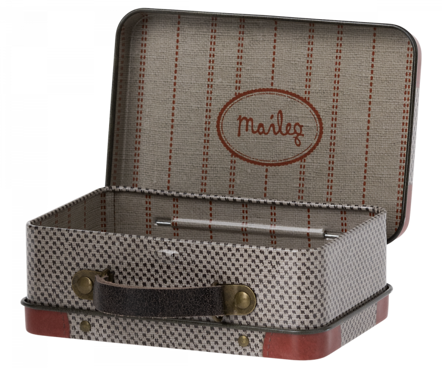 Maileg Suitcase, Metal - Grey travel