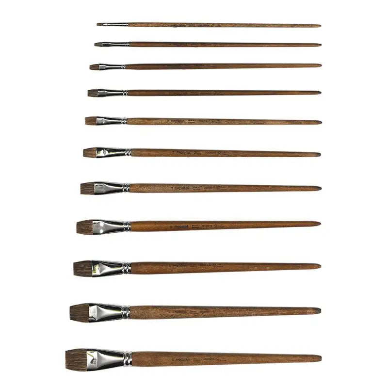 Paint Brush Cow Hair - Flat Tip | select size