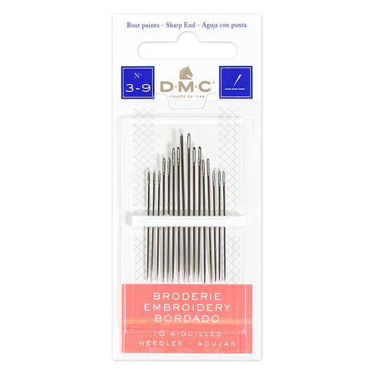 DMC Embroidery Needles Size 3-9