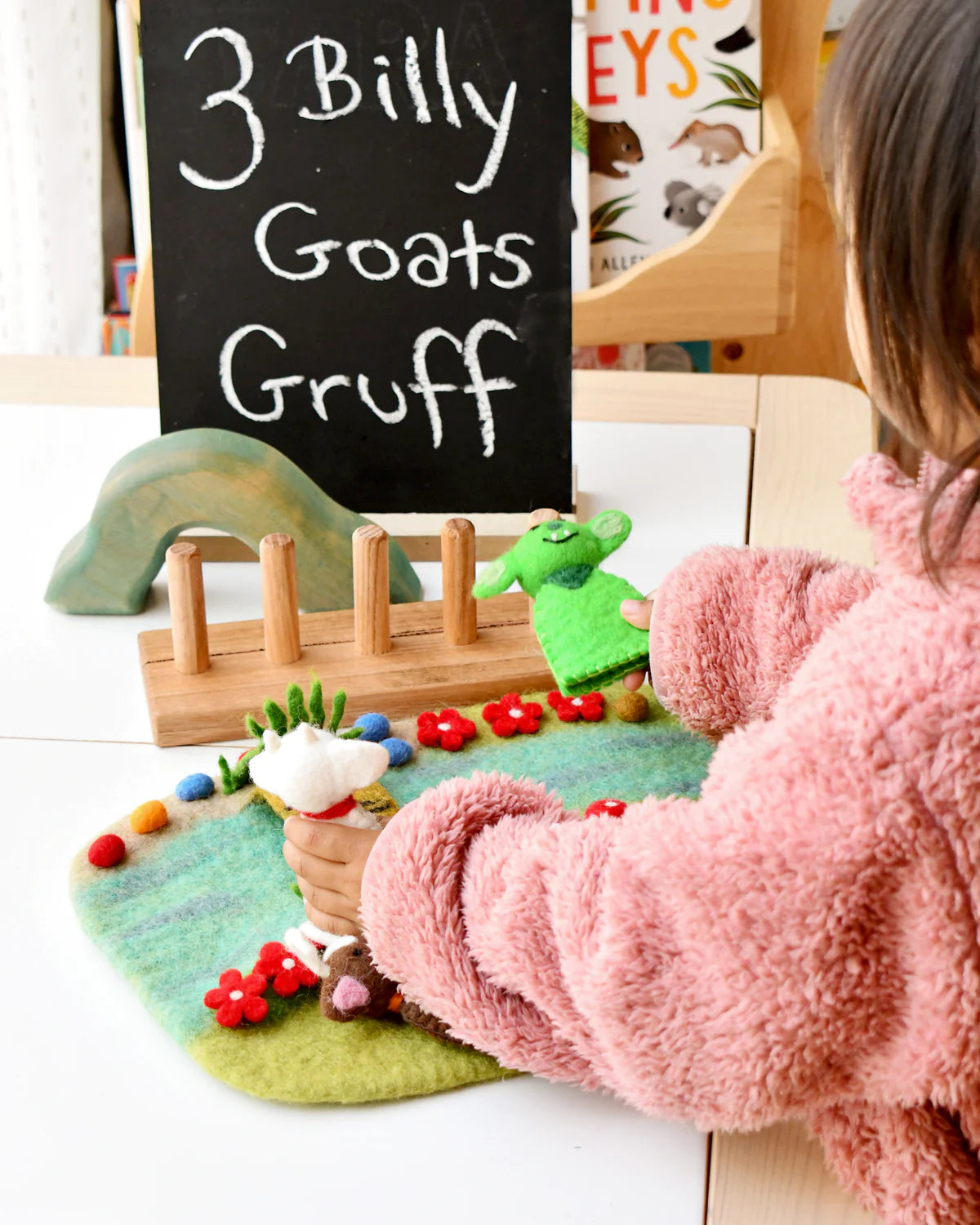 Three Billy Goats Gruff, Finger Puppet Set