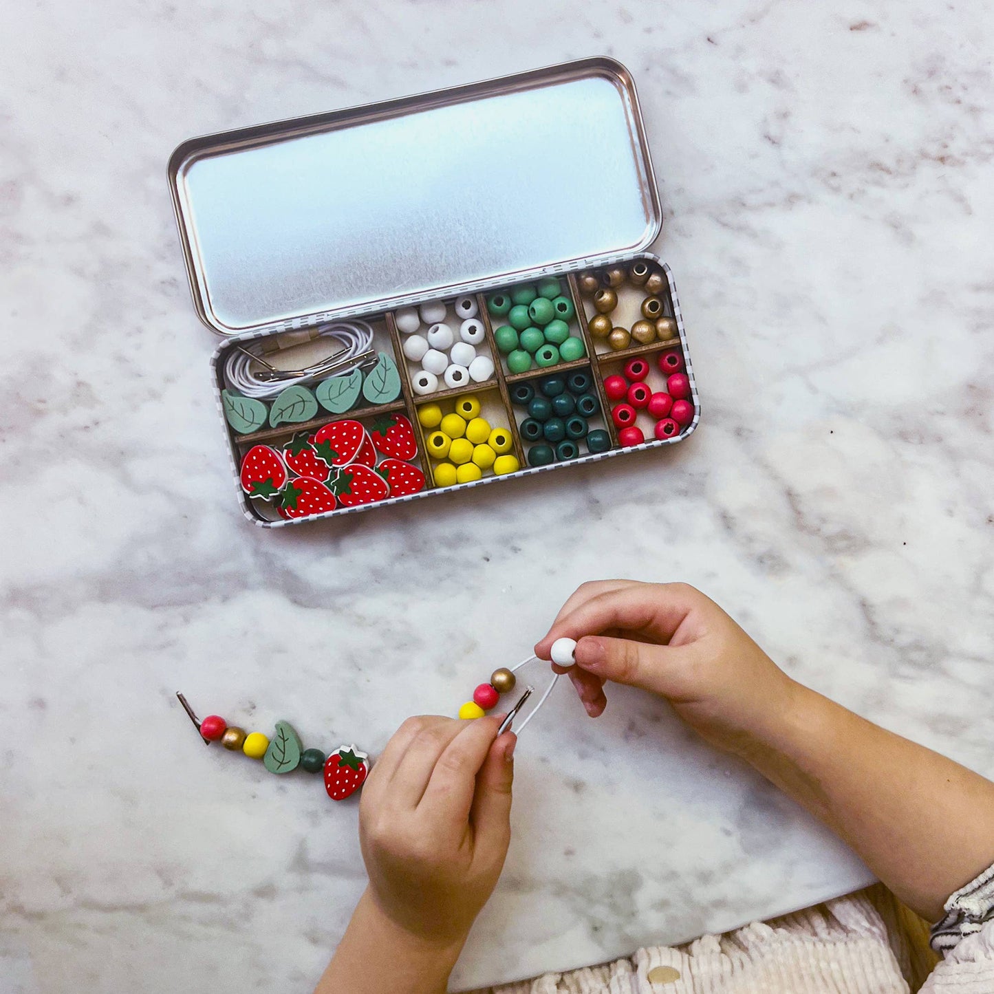 Strawberry Bracelet Bead Kit (Makes 5 Bracelets)
