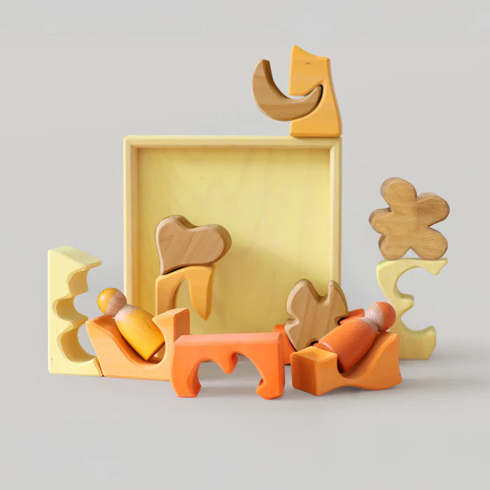 Grimm's Building Set Puzzle, Yellow