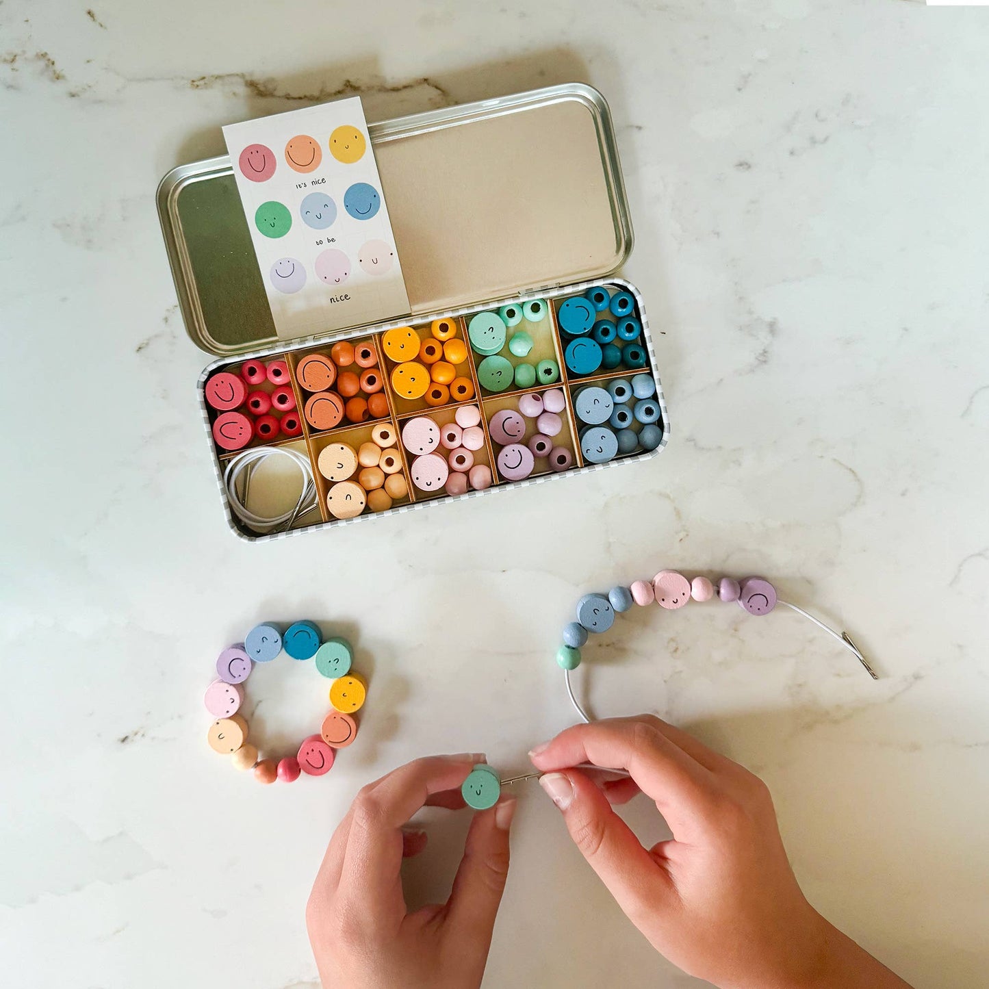 It's Nice To Be Nice Bracelet Beading Kit for Children (Makes 5 Bracelets)