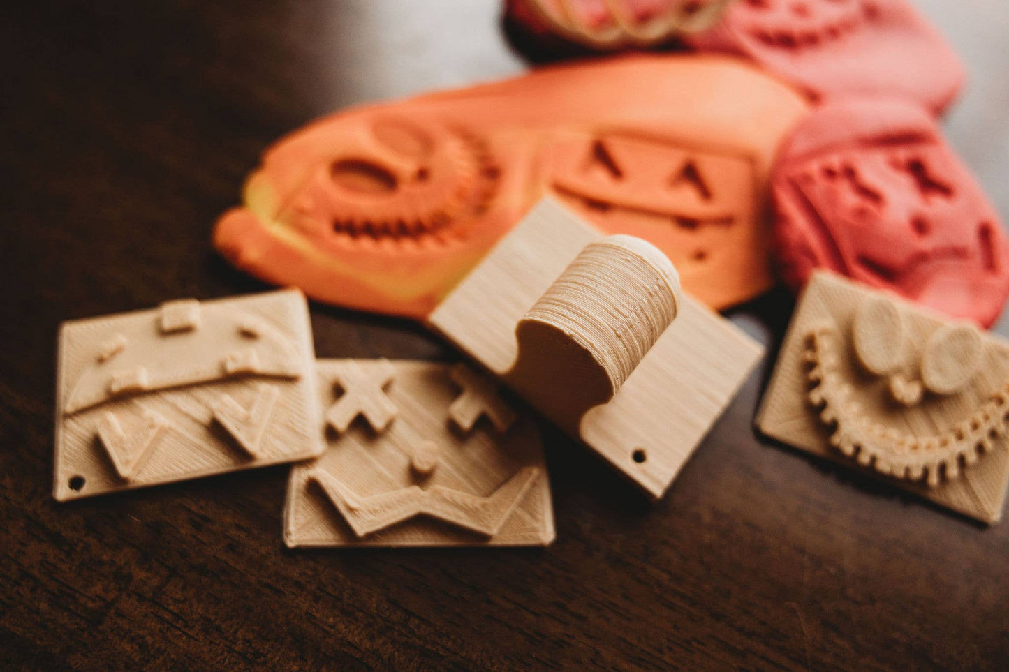Halloween Jack-o'-lantern Eco Stamp™ Play Bundle (with handle)