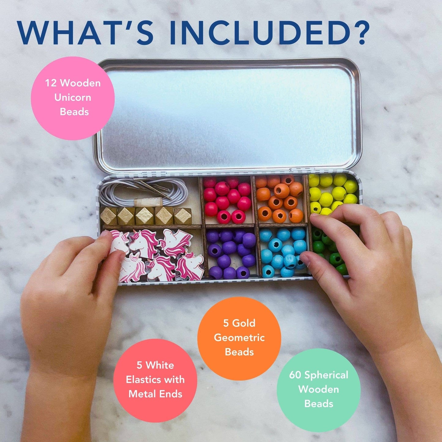 Unicorn Bracelet Bead Kit (Makes 5 Bracelets)