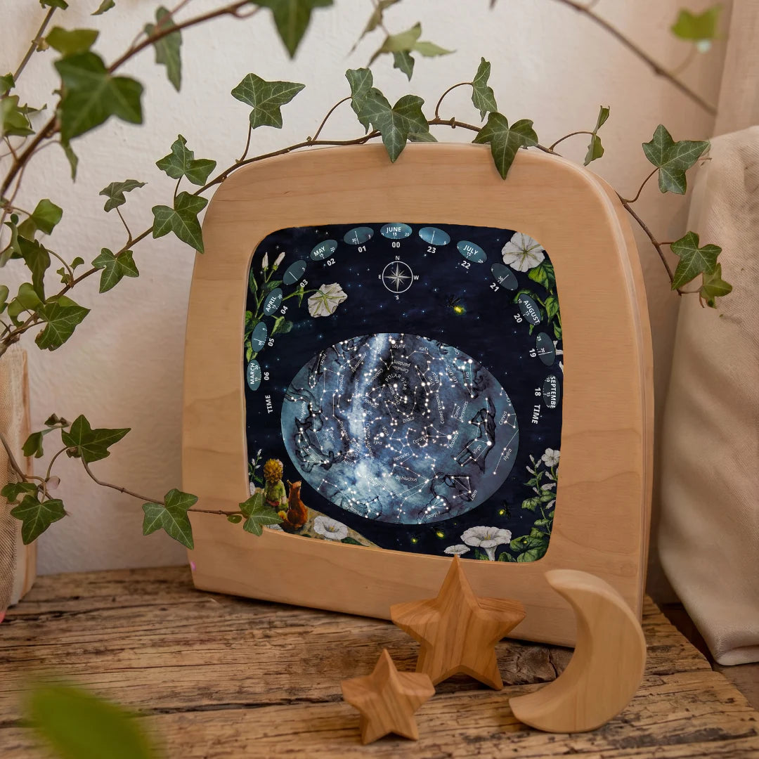Toverlux | Star Map Sonne Mond und Erde