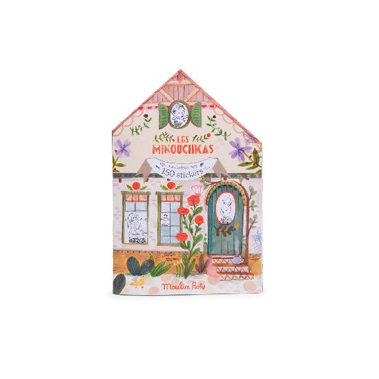 Colouring Book with 150 Stickers | Les Minouchkas