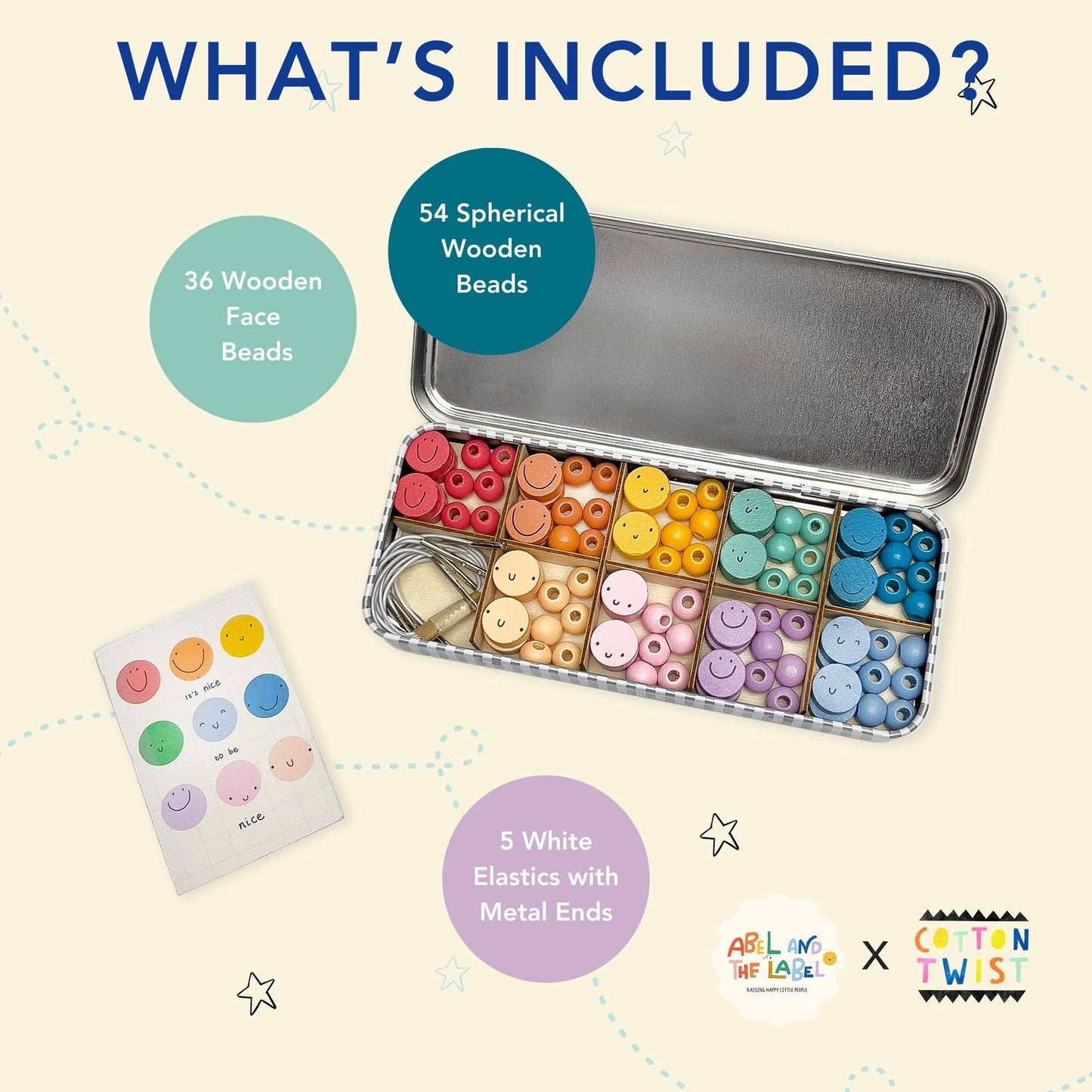 It's Nice To Be Nice Bracelet Beading Kit for Children (Makes 5 Bracelets)