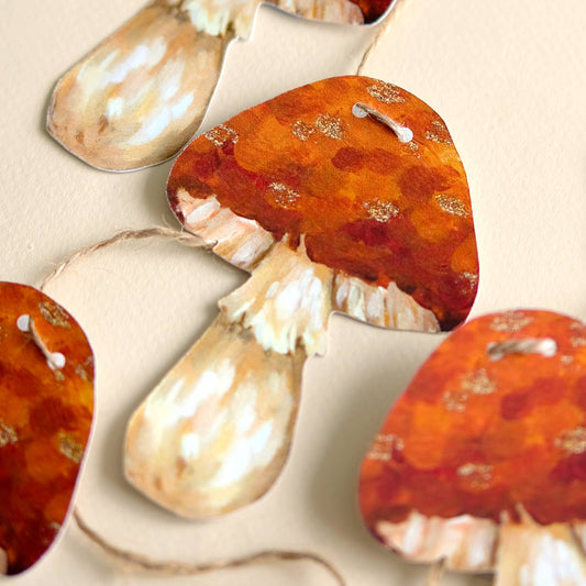 Red Mushroom Garland | DIY Garland Kit