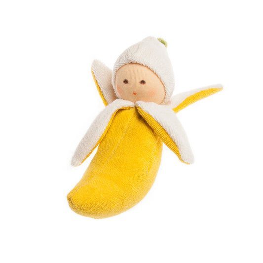 Nanchen Organic Terry Cloth Banana Rattle