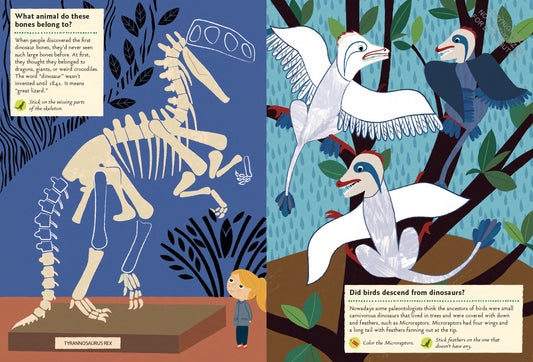 In the Age of Dinosaurs: My Nature Sticker Activity Book  | Activity Book