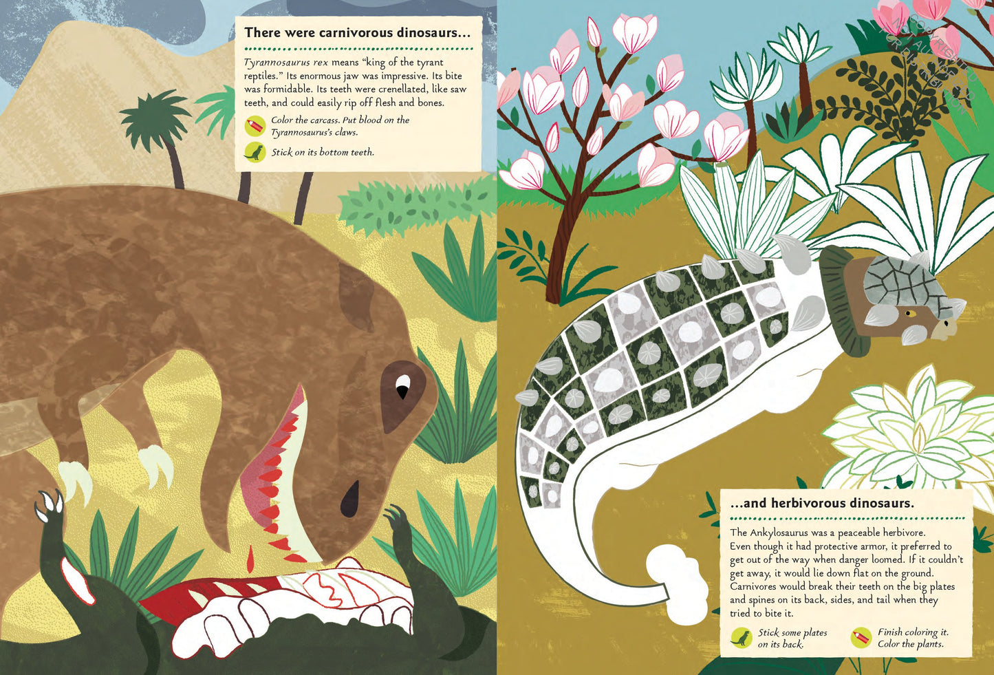 In the Age of Dinosaurs: My Nature Sticker Activity Book | Activity Book