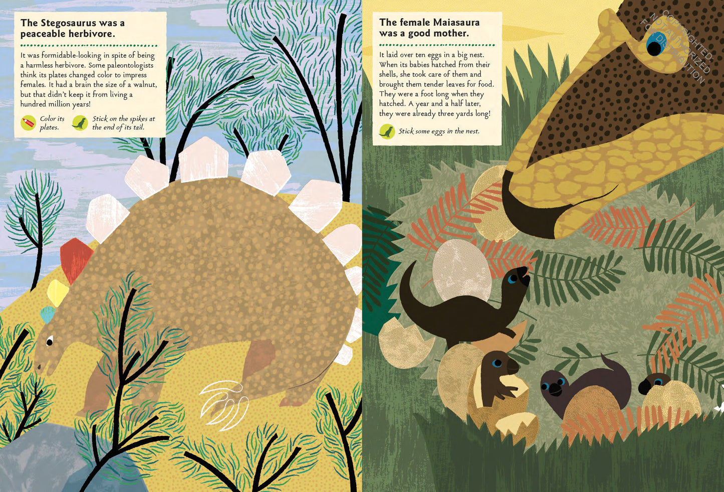 In the Age of Dinosaurs: My Nature Sticker Activity Book | Activity Book