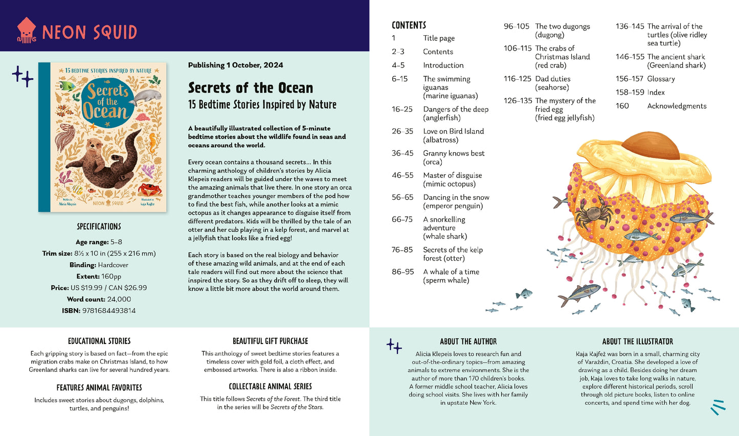 Secrets of the Ocean: 15 Bedtime Stories Inspired by Nature | Hardcover