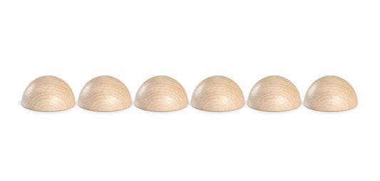 Grapat Wood Natural Medium Spheres 6 pcs