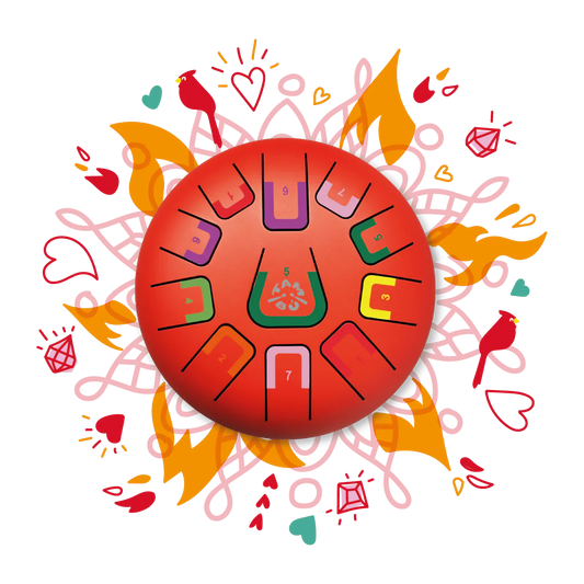 8" Tambu 11 Tones SCARLET SUNSET