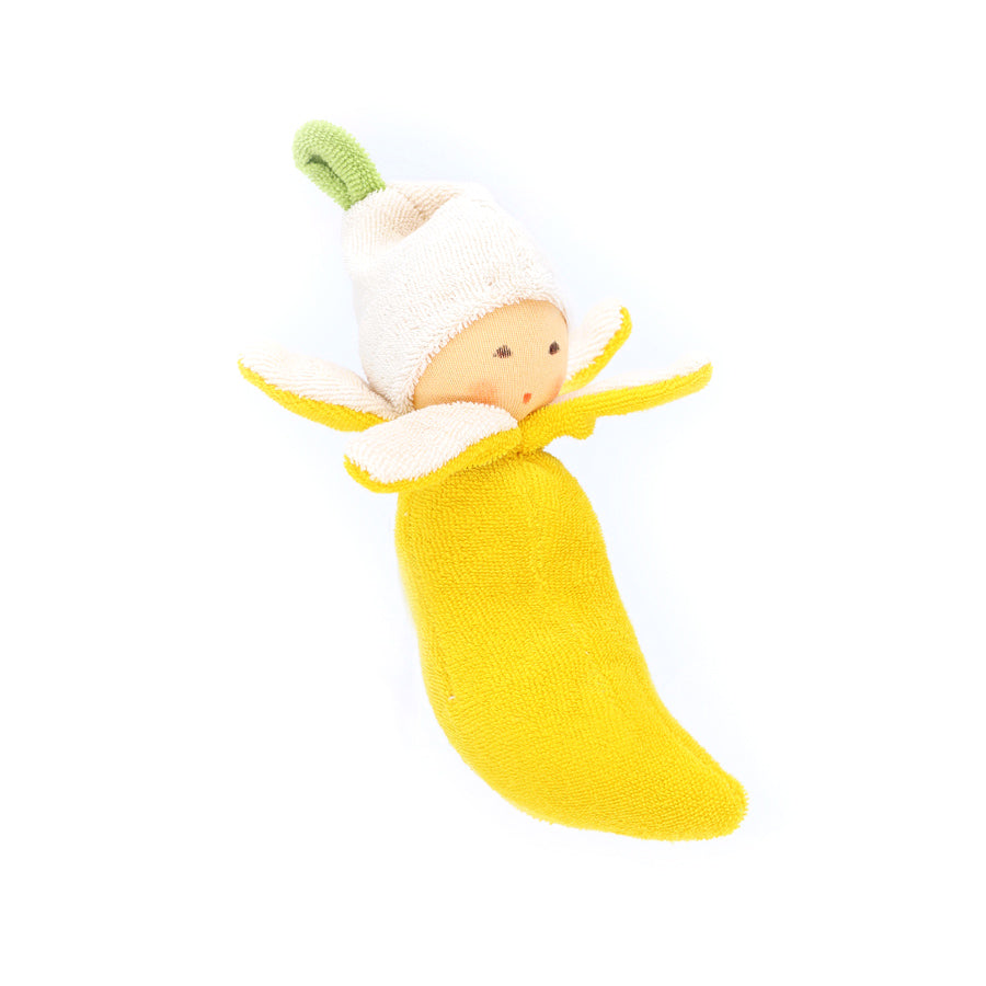 Nanchen Organic Terry Cloth Banana Rattle
