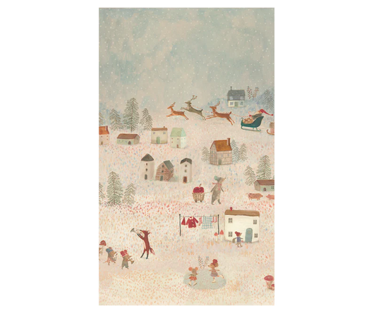 Maileg Gift wrap, 10 m - Santa is coming